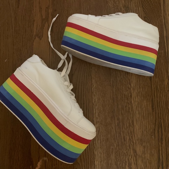 steve madden rainbow shoes
